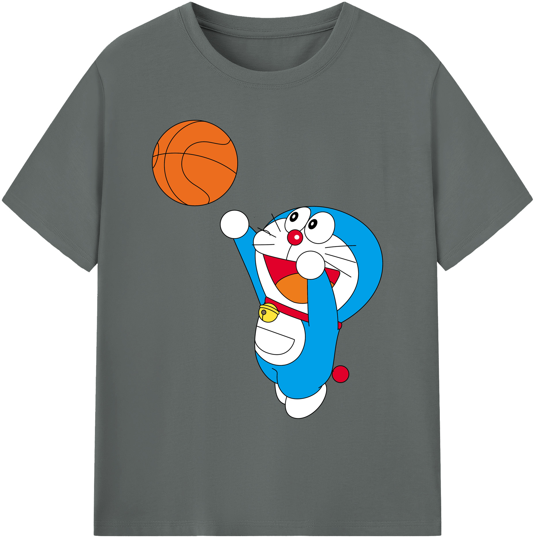 （画像用） ドラえもん Doraemon 綿100％ メンズ半袖Tシャツ｜肌触りやわらか＆通気性